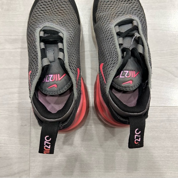 Nike Air Max 270 Smoke Grey/Hyper Pink-Black PS PreSchool Size 11.5c AO2372 031 - Picture 8 of 9